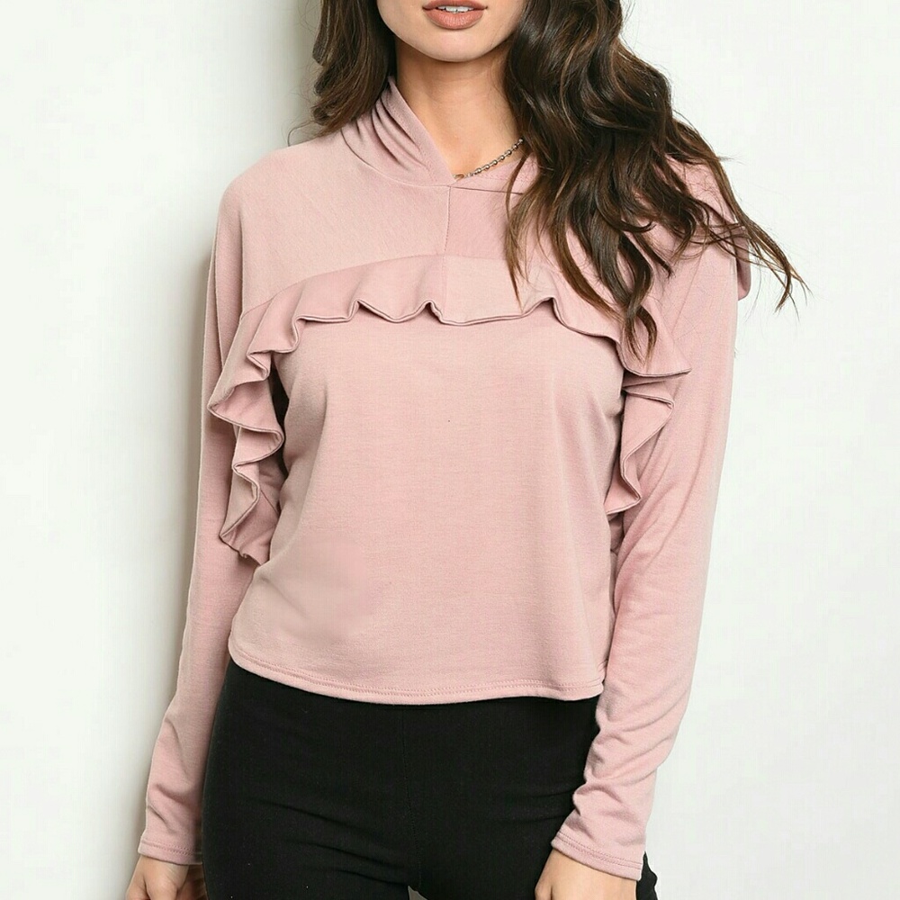 Pink Ruffled Hoodie**MUST GO MAKE OFFER*